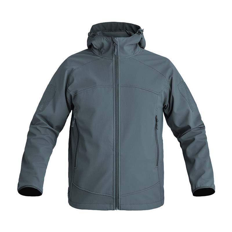 A10 SOFTSHELLJACKE INSTRUCTOR BETONGRAU