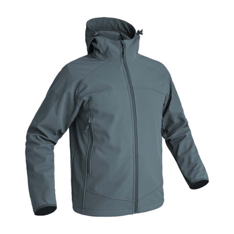 A10 SOFTSHELLJACKE INSTRUCTOR BETONGRAU