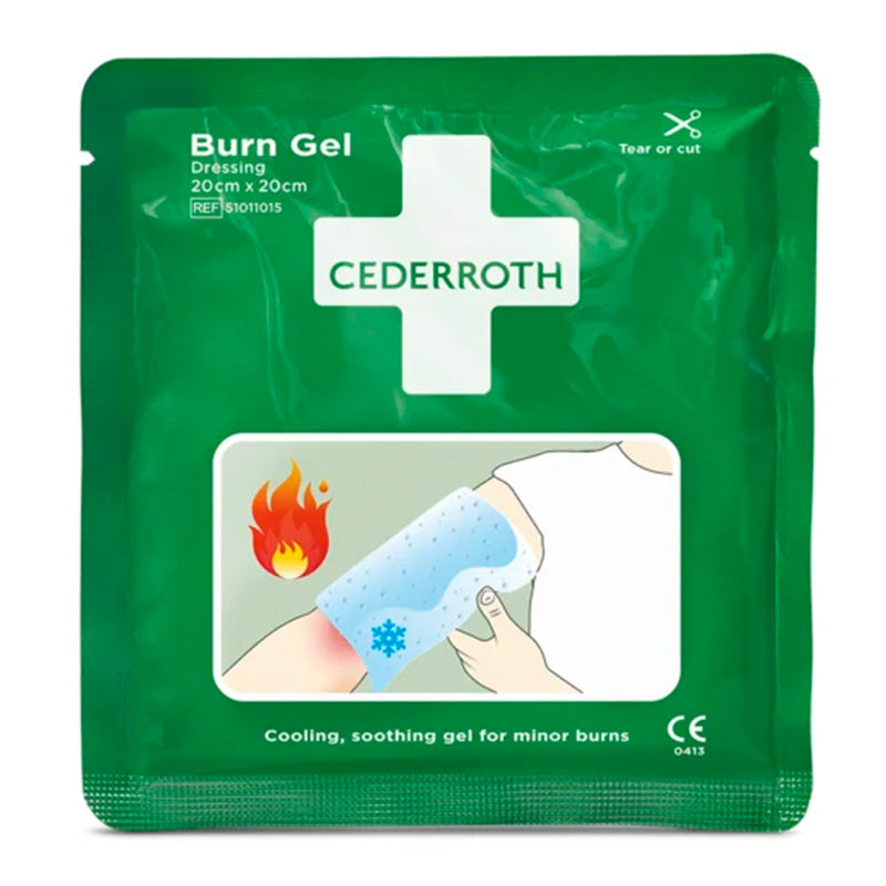 GELKOMPRESSEN CEDERROTH BURN GEL DRESSING ZUR BEHANDLUNG VON VERBRENNUNGEN DIM. 20 x 20 CM