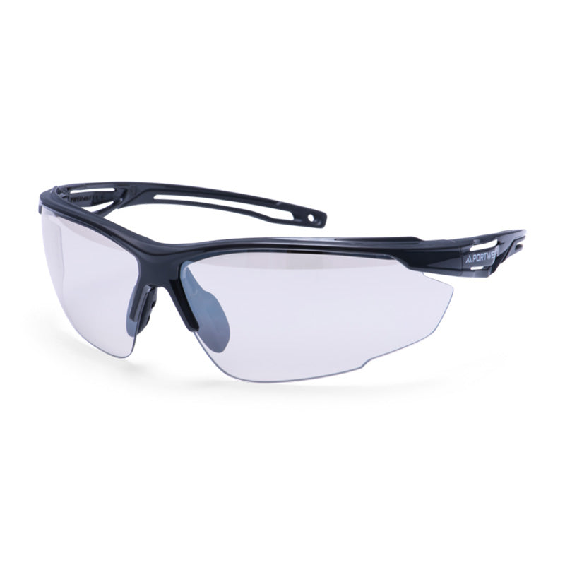 PORTWEST ANTHRAZITFARBENE SCHUTZBRILLE KLAR
