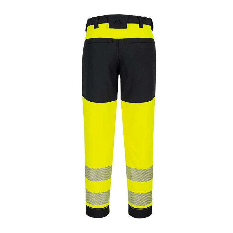 PORTWEST HI-VIS DAMEN STRETCHHOSE GELB/SCHWARZ