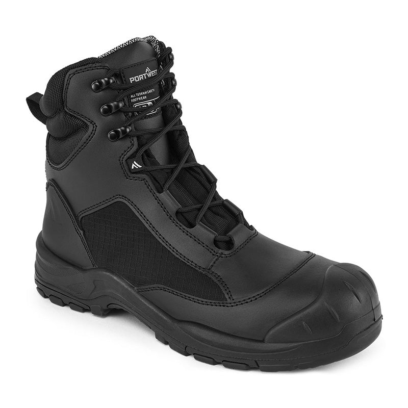 PORTWEST PATROUILLEN-BERUFSSTIEFEL O7S SR FO SC HRO SCHWARZ