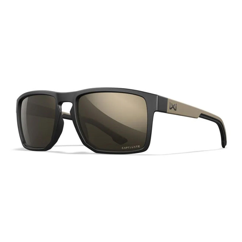 WILEY X BALLISTISCHE SCHUTZBRILLE FOUNDER - SCHWARZ/HELLBRAUN