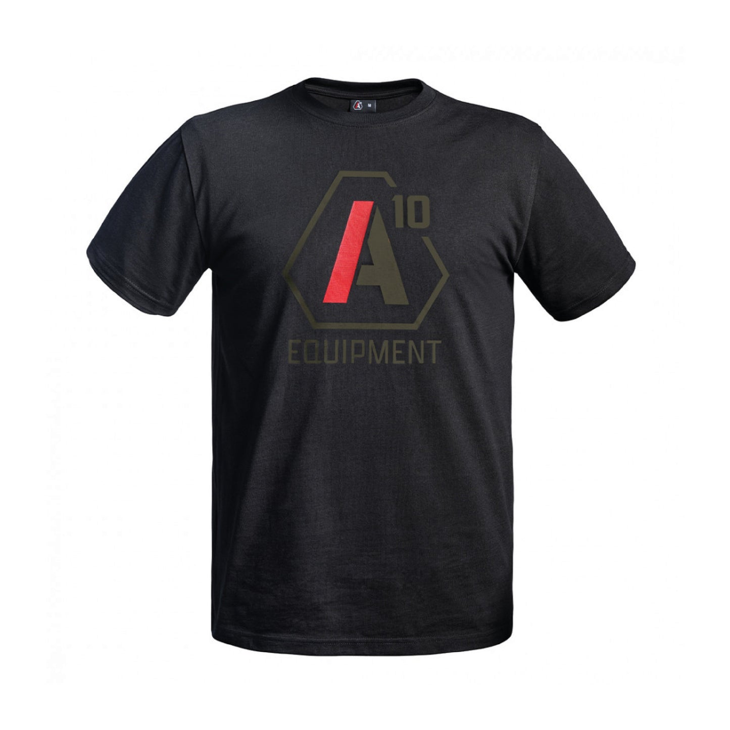 A10 LOGO SHIRT SCHWARZ/OLIV