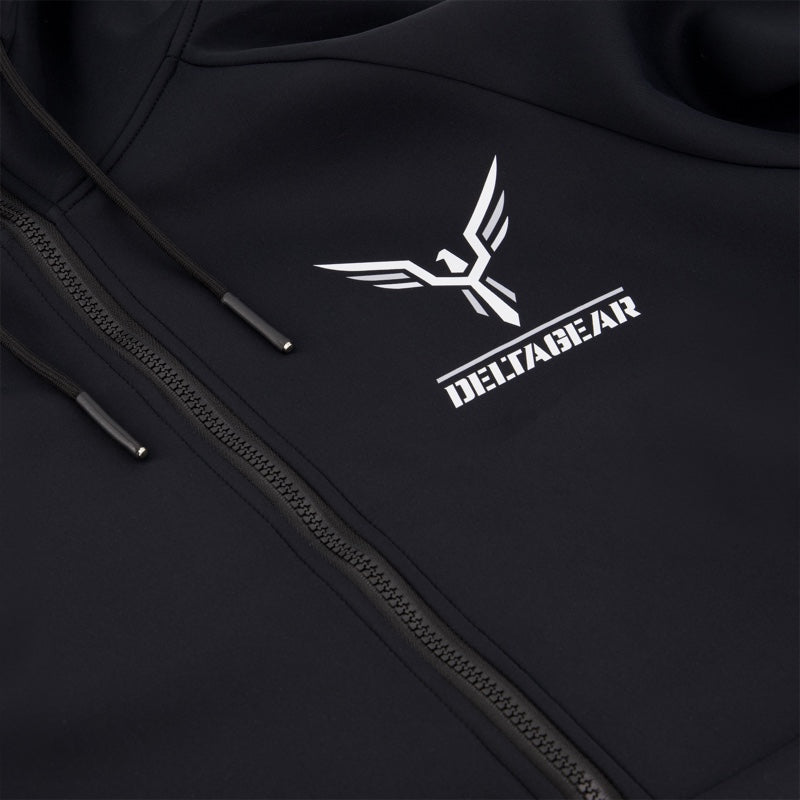 DELTAgear LEICHTE GYM-JACKE SCHWARZ