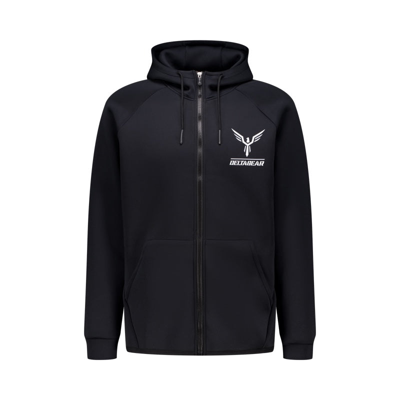 DELTAgear LEICHTE GYM-JACKE SCHWARZ