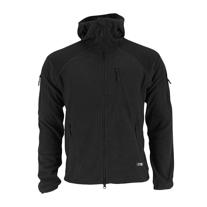 A.BLÖCHL "DELTA" HOODIE FLEECE JACKE SCHWARZ