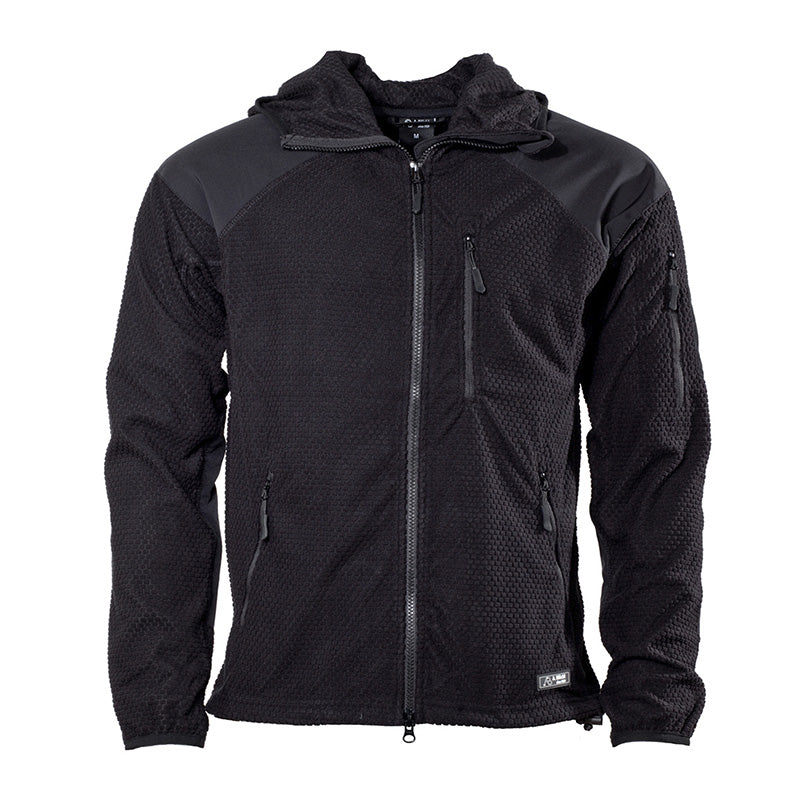 A.BLÖCHL "DELTA" HOODIE FLEECE JACKE SCHWARZ