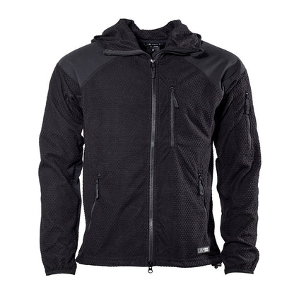 A.BLÖCHL "DELTA" HOODIE FLEECE JACKE SCHWARZ