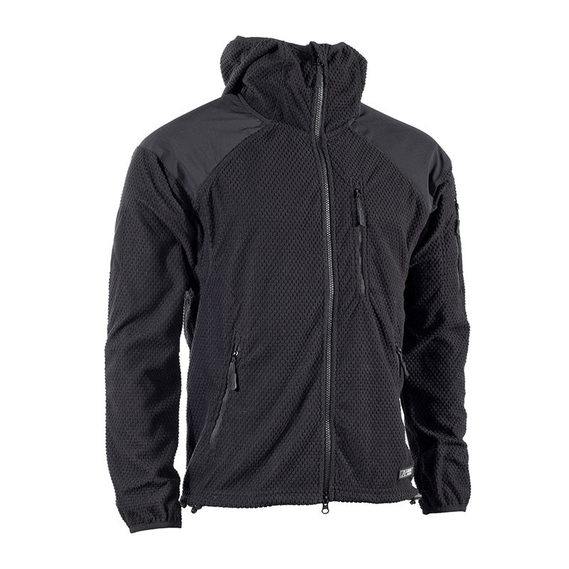A.BLÖCHL "DELTA" HOODIE FLEECE JACKE SCHWARZ