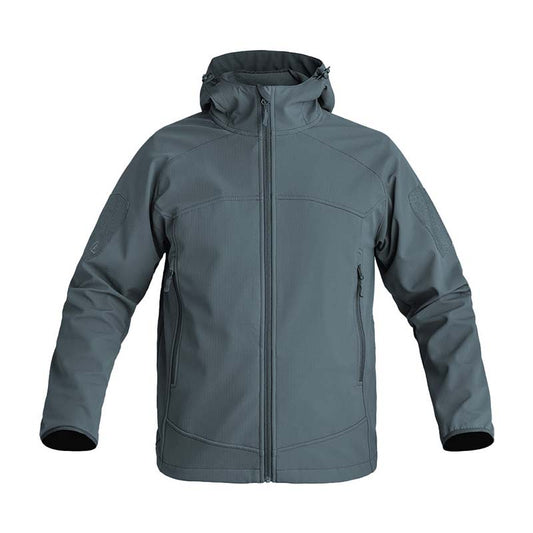 A10 SOFTSHELLJACKE INSTRUCTOR BETONGRAU