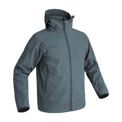 A10 SOFTSHELLJACKE INSTRUCTOR BETONGRAU
