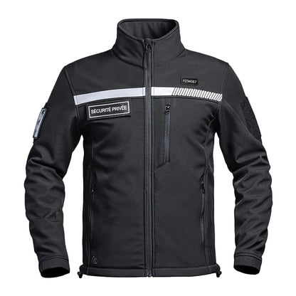 A10 SOFTSHELL JACKE SÉCU-ONE HV-TAPE PRIVATE SECURITY