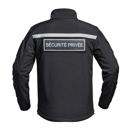 A10 SOFTSHELL JACKE SÉCU-ONE HV-TAPE PRIVATE SECURITY