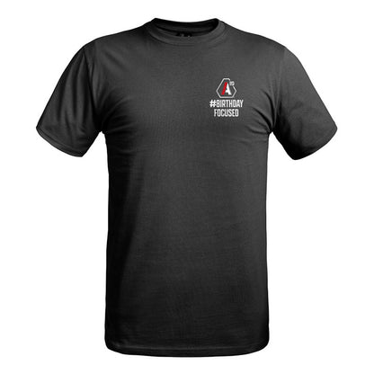 A10 T-SHIRT BIRTHDAY FOCUSED SCHWARZ