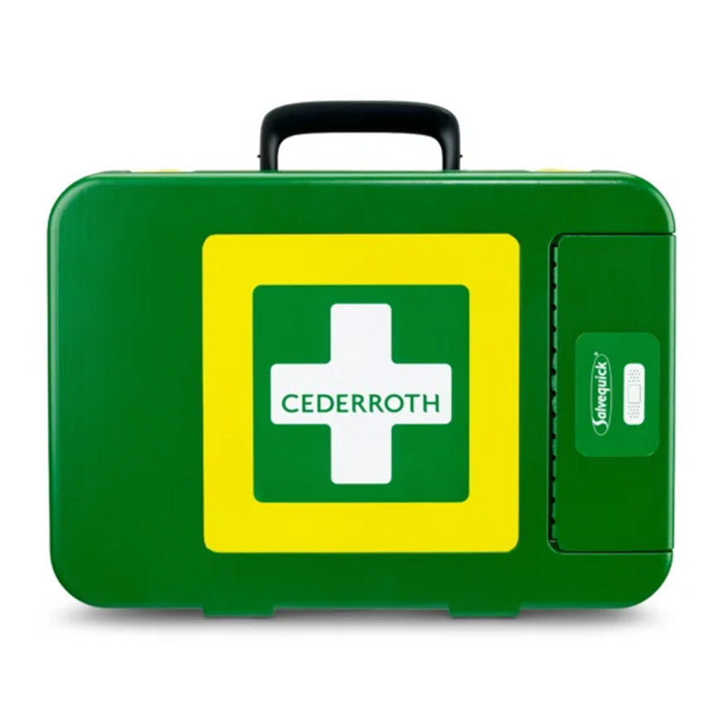 ERSTE HILFE KOFFER CEDERROTH FIRST AID KIT X-LARGE GRÜN DIM. 420 x 300 x 118 MM