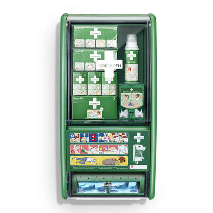 CEDERROTH FIRST AID & BURN MIT DETEKTIERBAREN BLAUEN SALVEQUICK-PFLASTERSTRIPS