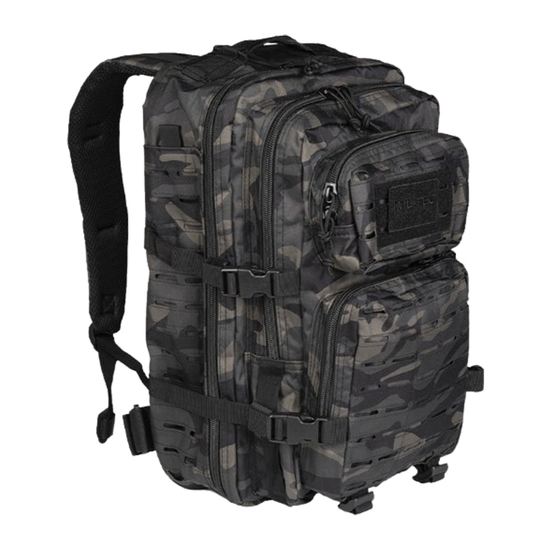 MIL-TEC US ASSAULT PACK LG LASER CUT DARK CAMO