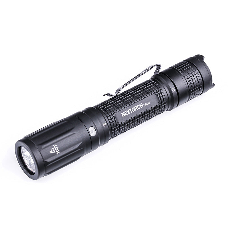 NEXTORCH WIEDERAUFLADBARE TAKTISCHE TASCHENLAMPE E51D - WEISSES LICHT - 2100 LUMEN