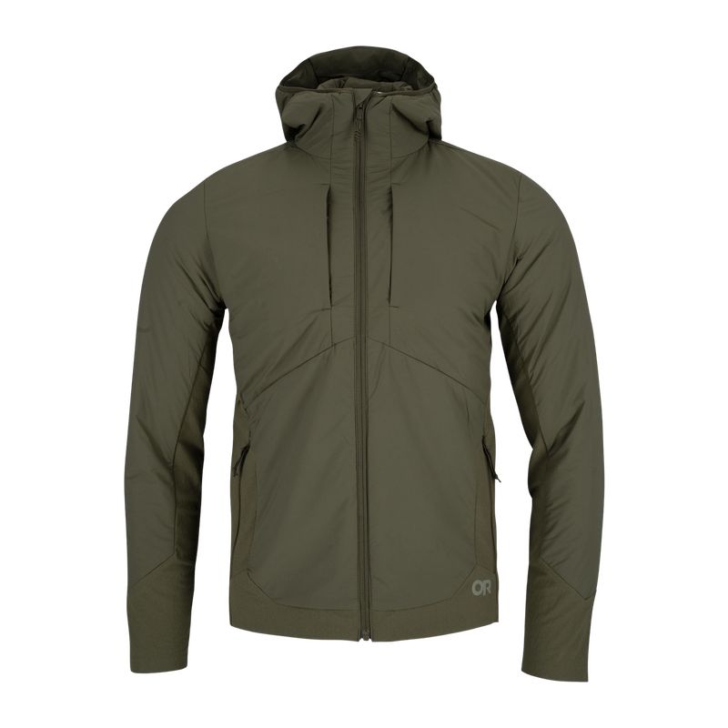 OUTDOOR RESEARCH MEN'S SHADOW HYBRID HOODIE STEINGRAUOLIV
