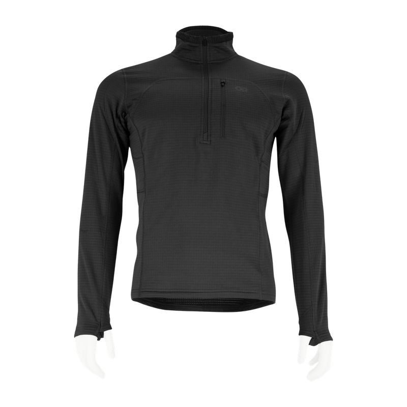 OUTDOOR RESEARCH MEN'S VIGOR GRID FLEECE HALF ZIP SCHWARZ