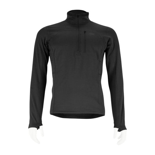 OUTDOOR RESEARCH MEN'S VIGOR GRID FLEECE HALF ZIP SCHWARZ