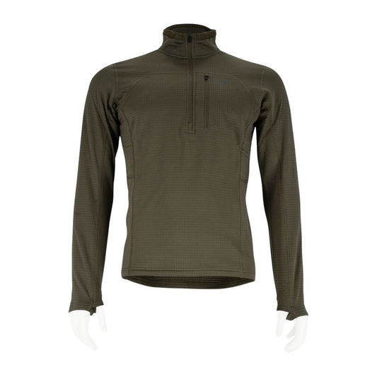 OUTDOOR RESEARCH MEN'S VIGOR GRID FLEECE HALF ZIP STEINGRAUOLIV