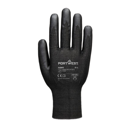 PORTWEST CUT F21 NITRIL-WOLFRAM-HANDSCHUH A9 SCHWARZ
