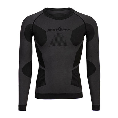 PORTWEST DYNAMIC AIR BASELAYER SHIRT DUNKELGRAU