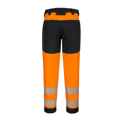 PORTWEST HI-VIS DAMEN STRETCHHOSE ORANGE/SCHWARZ
