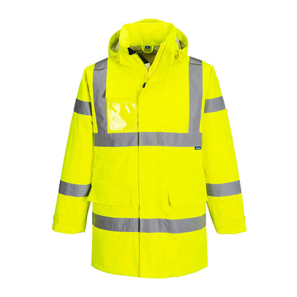 PORTWEST HI-VIS EXTREME REGENPARKA GELB
