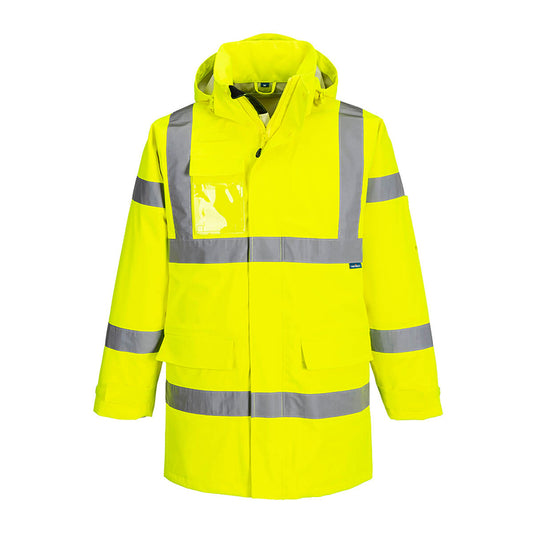 PORTWEST HI-VIS EXTREME REGENPARKA GELB