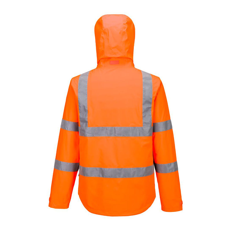 PORTWEST HI-VIS LEICHTE PACKBARE JACKE ORANGE