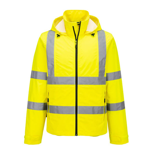 PORTWEST HI-VIS LEICHTE PACKBARE JACKE GELB