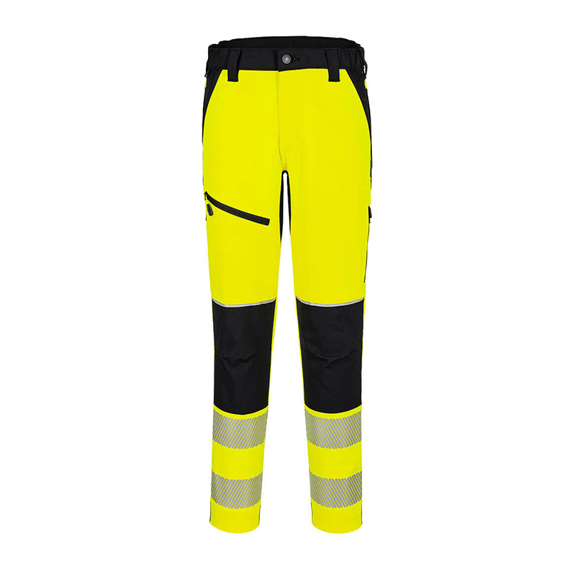 PORTWEST HI-VIS STRETCHHOSE GELB/SCHWARZ