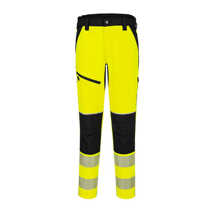 PORTWEST HI-VIS STRETCHHOSE GELB/SCHWARZ