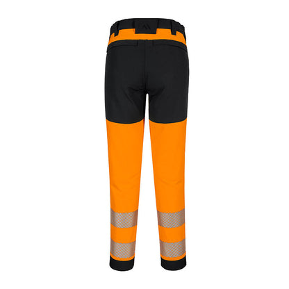 PORTWEST HI-VIS STRETCHHOSE ORANGE/SCHWARZ