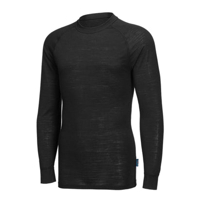 PORTWEST MERINOSHIRT LONGSLEEVE MIT RUNDHALS SCHWARZ
