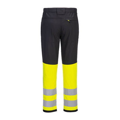PORTWEST WX2 ECO HI-VIS SERVICE BUNDHOSE KLASSE 1 GELB/SCHWARZ
