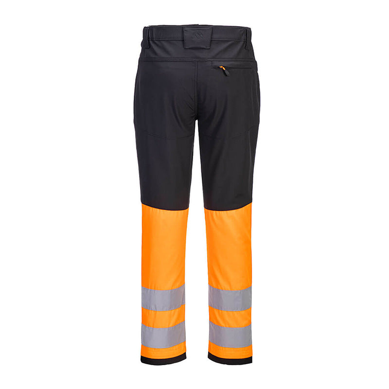 PORTWEST WX2 ECO HI-VIS SERVICE BUNDHOSE KLASSE 1 ORANGE/SCHWARZ