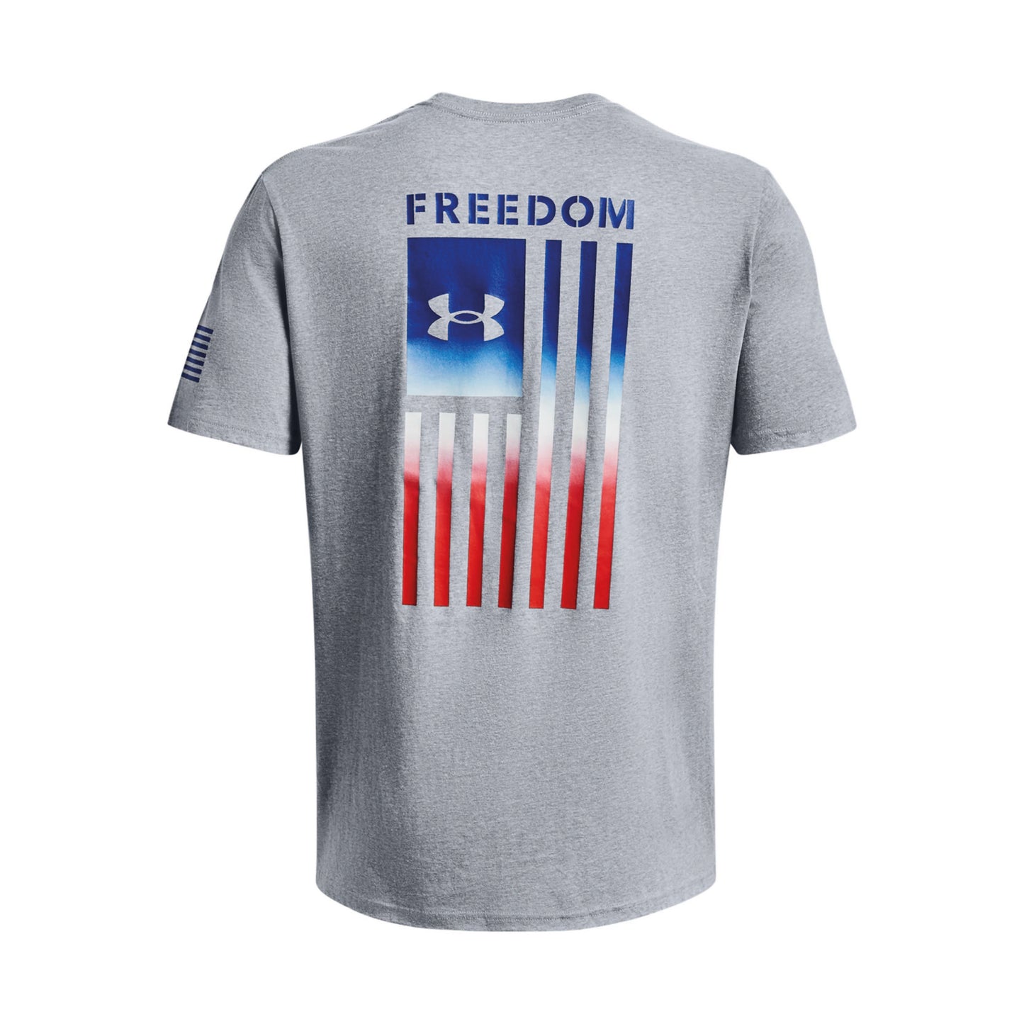 UNDER ARMOUR FREEDOM FLAG GRADIENT T-SHIRT GREY