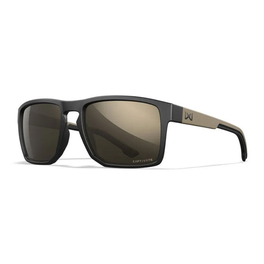 WILEY X BALLISTISCHE SCHUTZBRILLE FOUNDER - SCHWARZ/HELLBRAUN