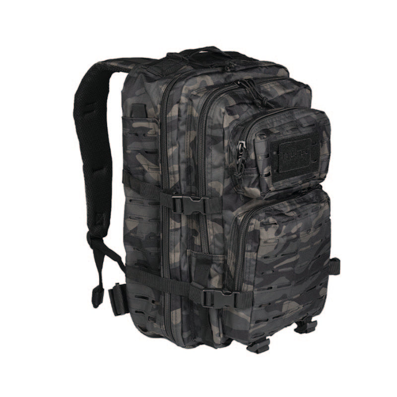 MIL-TEC US ASSAULT PACK LG LASER CUT DARK CAMO