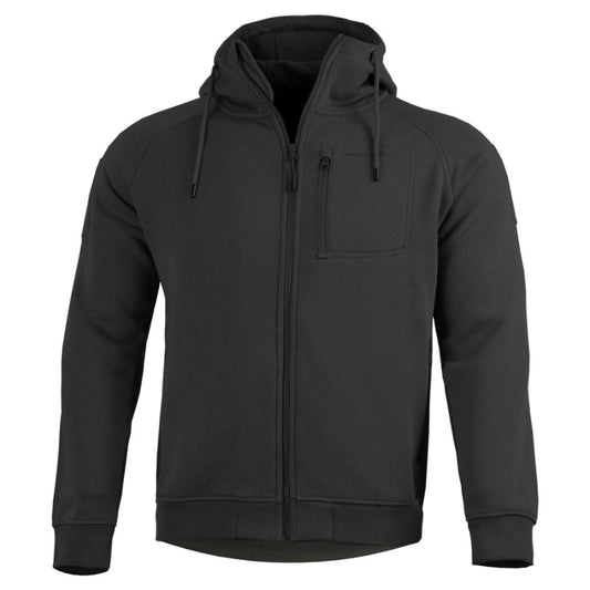PENTAGON ZIP HOODY LEONIDAS 2.0 SCHWARZ