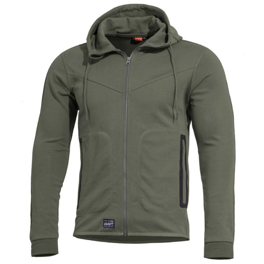 PENTAGON ZIP HOODY PENTATHLON 2.0 CAMO GREEN